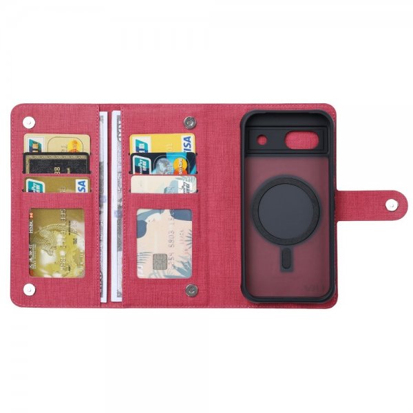 VILI Google Pixel 8a Fodral med Löstagbart Skal GMA Series MagSafe Magenta