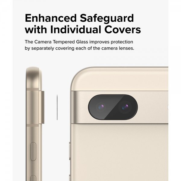 Ringke Google Pixel 8a Kameraskydd Camera Protector Glass 3-pack