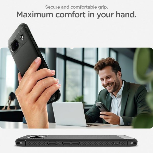 Spigen Google Pixel 8a Skal Rugged Armor Matte Black