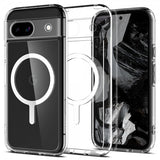 Spigen Google Pixel 8a Skal Ultra Hybrid Metal Ring MagFit Vit