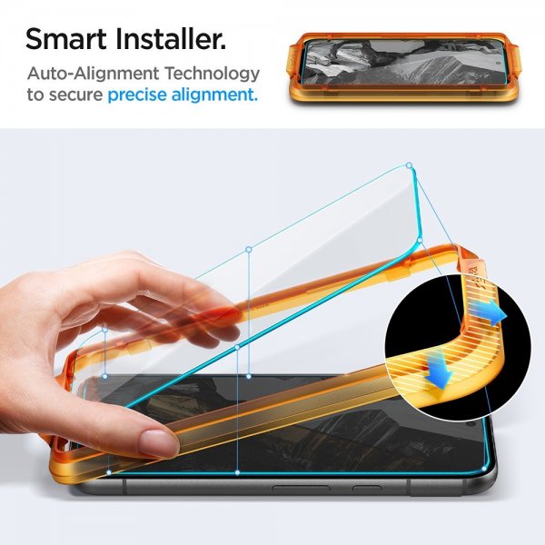 Spigen Google Pixel 8a Skärmskydd GLAS.tR ALIGNmaster 2-pack