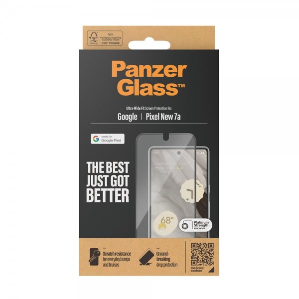 PanzerGlass Google Pixel 8a Skärmskydd Ultra-Wide Fit