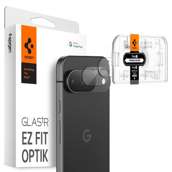 Spigen Google Pixel 9 Kameraskydd Glas.tR EZ Fit Optik 2-pack