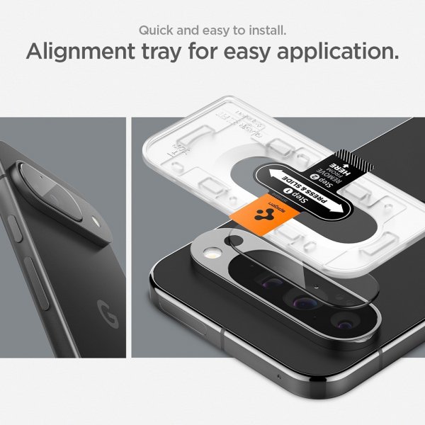Spigen Google Pixel 9 Kameraskydd Glas.tR EZ Fit Optik 2-pack