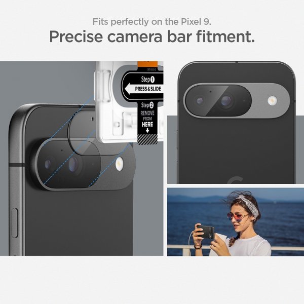 Spigen Google Pixel 9 Kameraskydd Glas.tR EZ Fit Optik 2-pack
