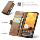 CaseMe Google Pixel 9/Pixel 9 Pro Fodral 023 Series Brun