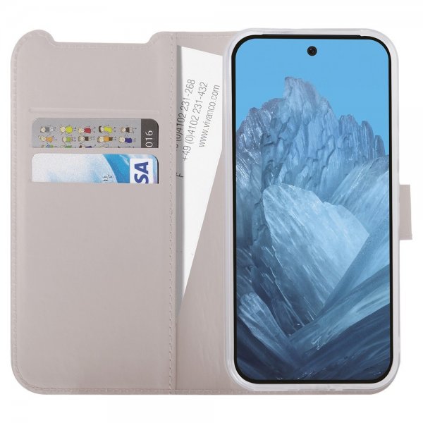 Vivanco Google Pixel 9/Pixel 9 Pro Fodral Classic Wallet Taupe