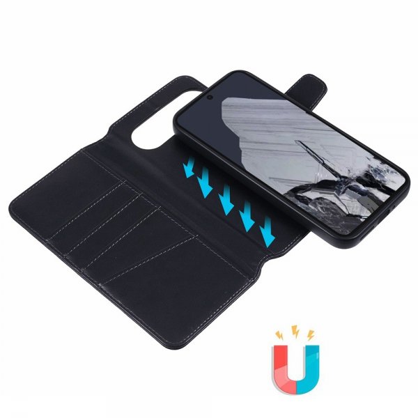 Nordic Covers Google Pixel 9/Pixel 9 Pro Fodral MagLeather Raven Black
