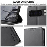 Lc.Imeeke Google Pixel 9/Pixel 9 Pro/Pixel 10/Pixel 10 Pro Fodral med Kortfack Svart