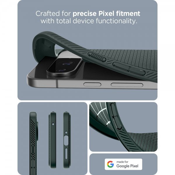 Spigen Google Pixel 9/Pixel 9 Pro Skal Liquid Air Abyss Green