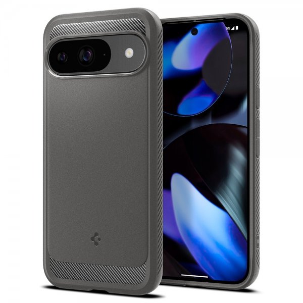 Spigen Google Pixel 9/Pixel 9 Pro Skal Rugged Armor Marble Gray