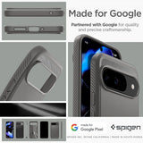 Spigen Google Pixel 9/Pixel 9 Pro Skal Rugged Armor Marble Gray
