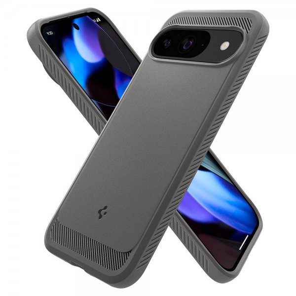 Spigen Google Pixel 9/Pixel 9 Pro Skal Rugged Armor Marble Gray