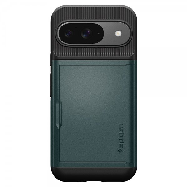 Spigen Google Pixel 9/Pixel 9 Pro Skal Slim Armor CS Abyss Green