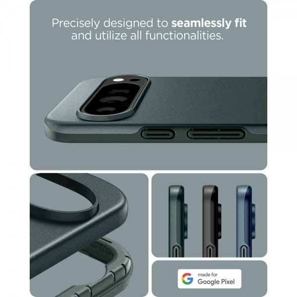Spigen Google Pixel 9/Pixel 9 Pro Skal Thin Fit Abyss Green