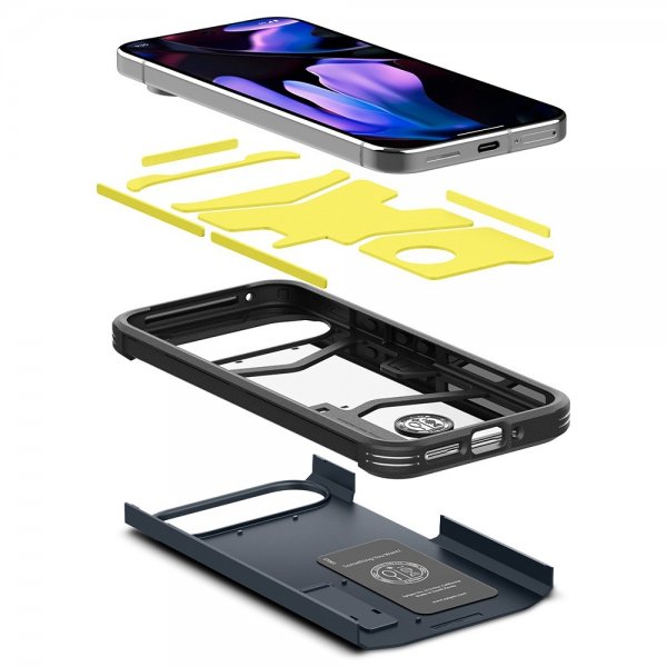 Spigen Google Pixel 9/Pixel 9 Pro Skal Tough Armor Metal Slate