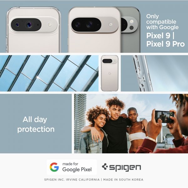 Spigen Google Pixel 9/Pixel 9 Pro Skal Ultra Hybrid Crystal Clear