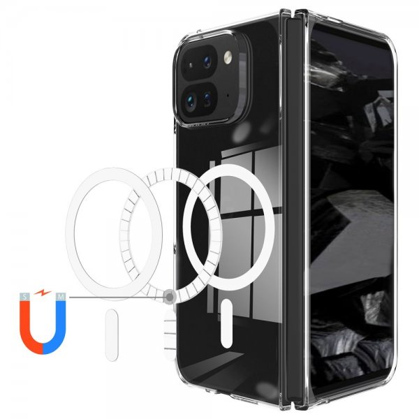 Google Pixel 9 Pro Fold Skal MagSafe Transparent