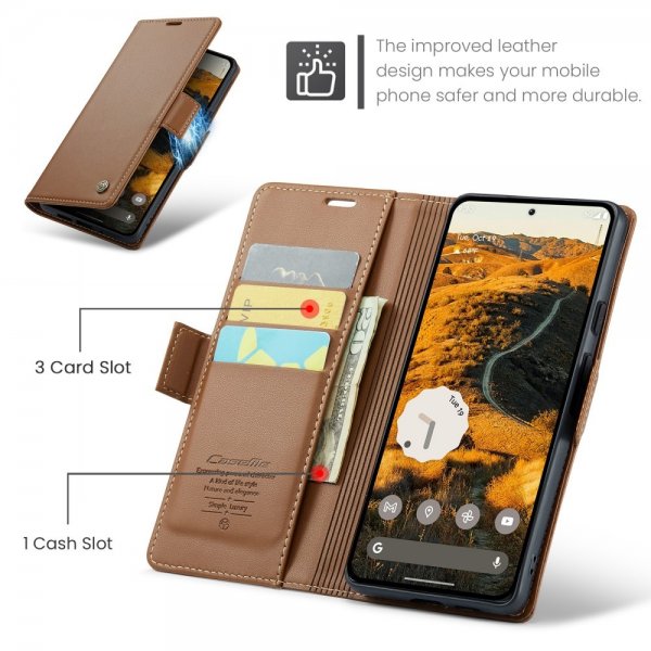 CaseMe Google Pixel 9 Pro XL Fodral 023 Series Brun