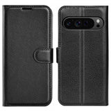 Google Pixel 9 Pro XL Fodral Litchi Svart