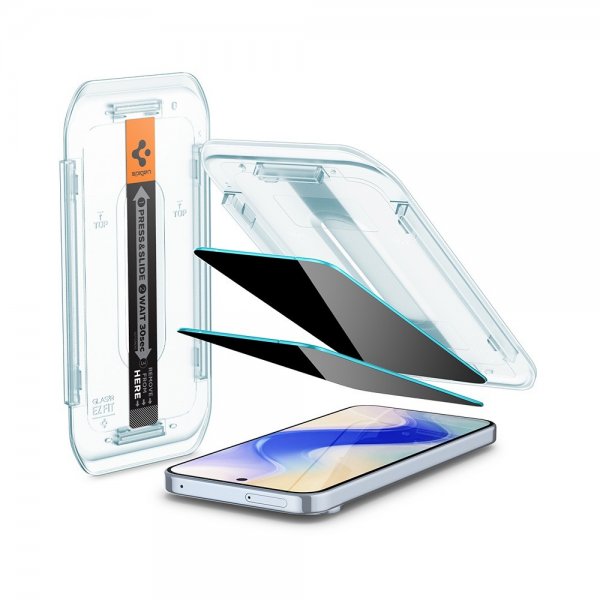 Spigen Google Pixel 9 Pro XL/Pixel 10 Pro XL Skärmskydd GLAS.tR EZ Fit Privacy 2-pack