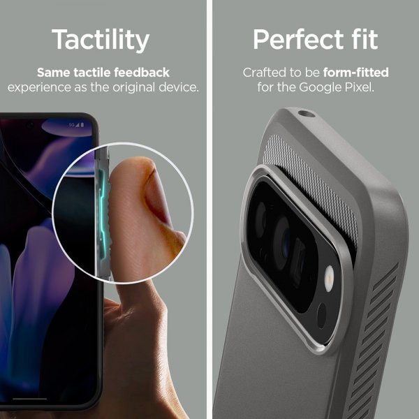 Spigen Google Pixel 9 Pro XL Skal Rugged Armor Marble Gray