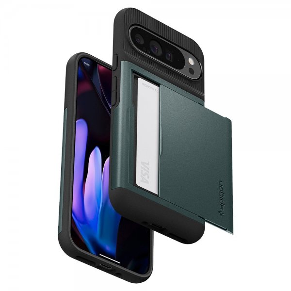 Spigen Google Pixel 9 Pro XL Skal Slim Armor CS Abyss Green