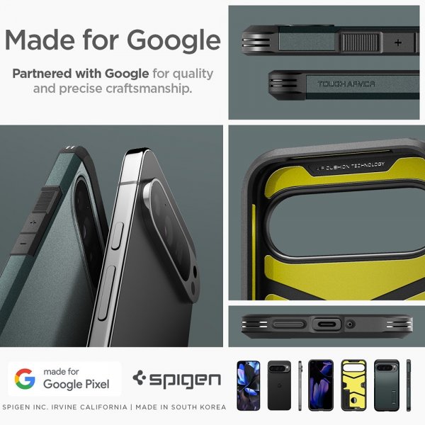 Spigen Google Pixel 9 Pro XL Skal Tough Armor Abyss Green