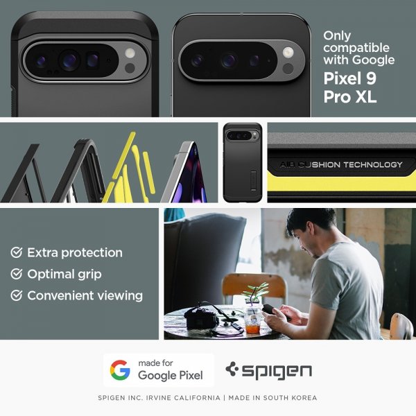 Spigen Google Pixel 9 Pro XL Skal Tough Armor Svart