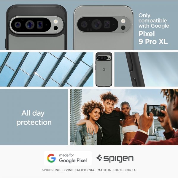 Spigen Google Pixel 9 Pro XL Skal Ultra Hybrid Matte Black