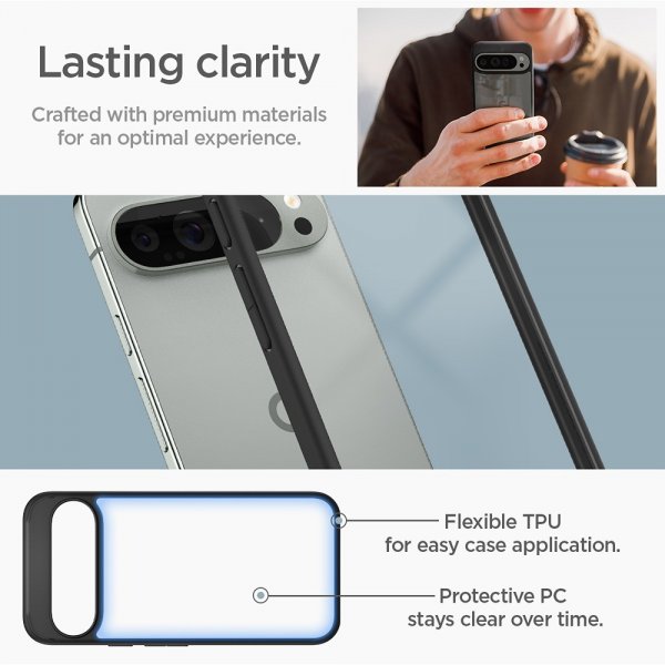Spigen Google Pixel 9 Pro XL Skal Ultra Hybrid Matte Black