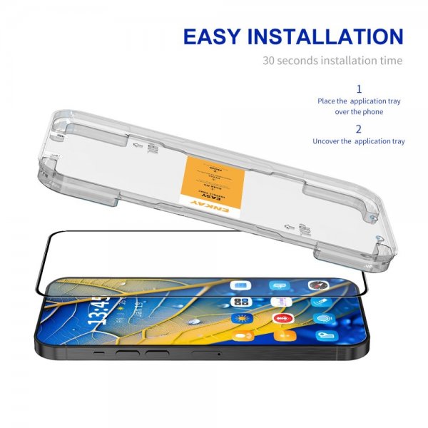 Enkay Google Pixel 9 Skärmskydd med Monteringsram Easy Install