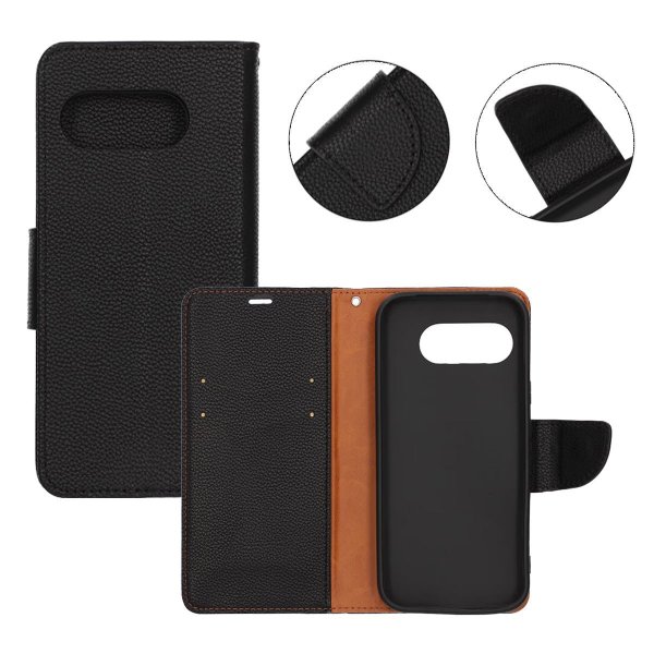 Google Pixel 9a Fodral 2 Kortfack Svart