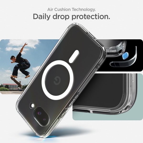 Spigen Google Pixel 9a Skal Ultra Hybrid MagFit Clear White