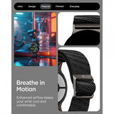 Spigen Google Pixel Watch 1/2/3/4 41mm Armband Lite Fit X Svart