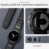 Spigen Google Pixel Watch 1/2/3 41mm Armband och Skal Rugged Armor Pro Svart