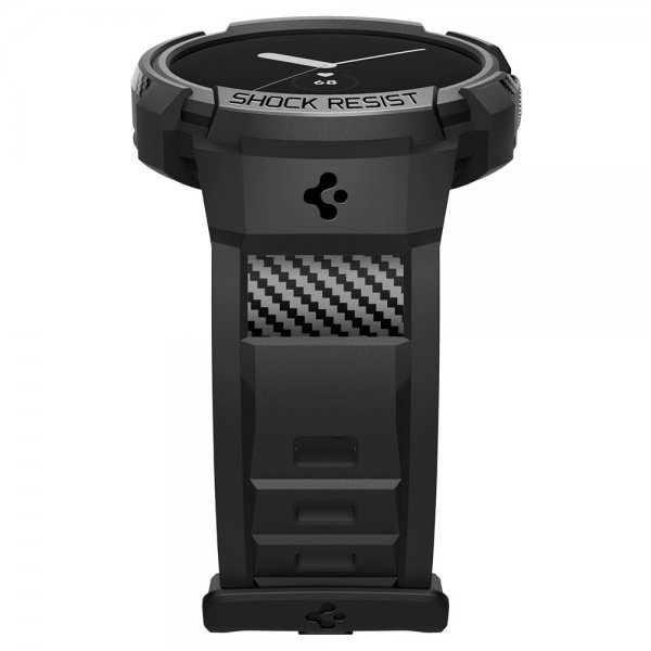 Spigen Google Pixel Watch 1/2/3 41mm Armband och Skal Rugged Armor Pro Svart