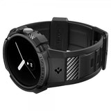 Spigen Google Pixel Watch 1/2/3 41mm Armband och Skal Rugged Armor Pro Svart