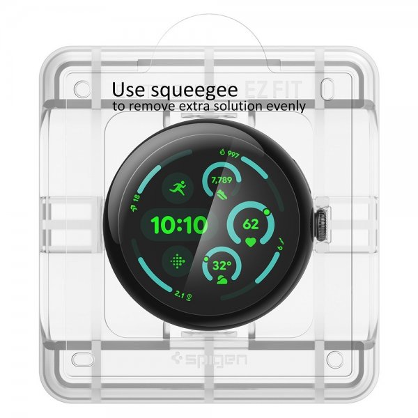 Spigen Google Pixel Watch 3/4 45mm Skärmskydd EliteShield EZ Fit 2-pack