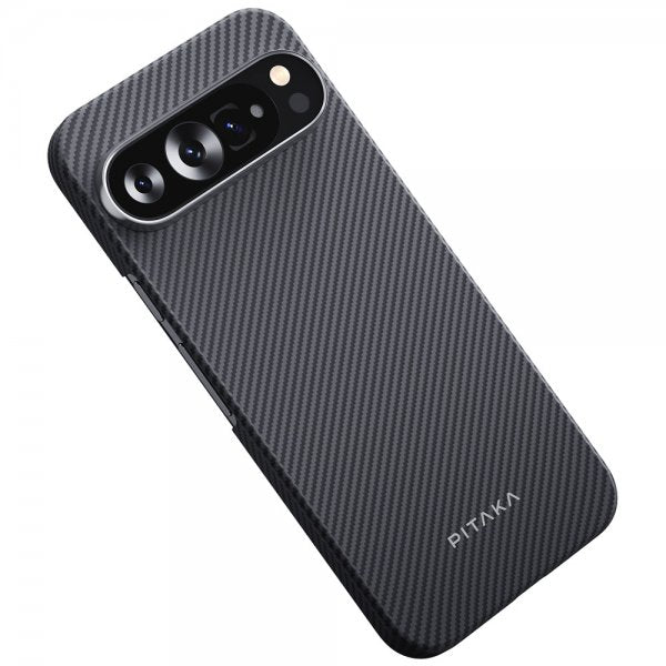 Pitaka Google Pixel 9/Pixel 9 Pro Skal Ultra-Slim Case MagSafe Black/Grey Twill