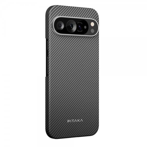 Pitaka Google Pixel 9/Pixel 9 Pro Skal Ultra-Slim Case MagSafe Black/Grey Twill