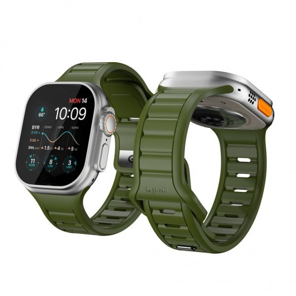 KeyBudz Apple Watch 44/45/46mm/Apple Watch Ultra Armband Journey Forest Green