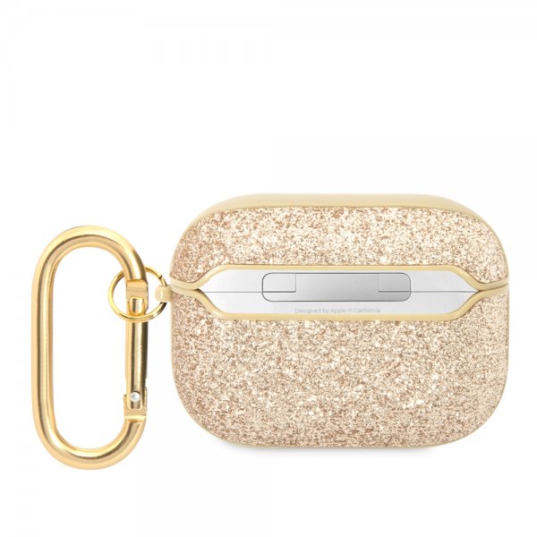 Guess AirPods Pro Skal Glitter Flakes Guld