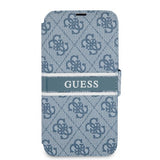 Guess iPhone 13 Pro Fodral Printed Stripe Blå