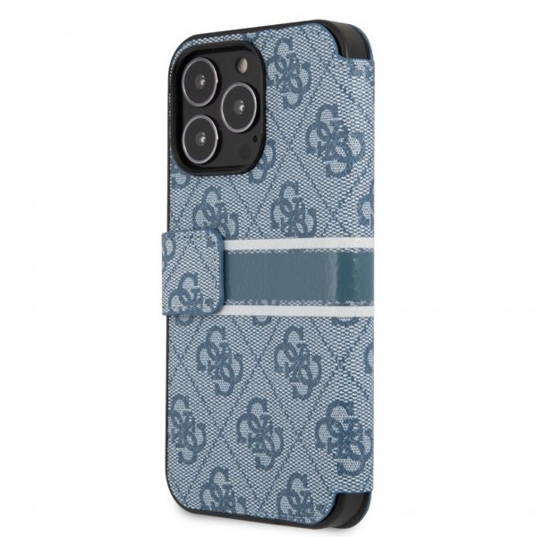 Guess iPhone 13 Pro Fodral Printed Stripe Blå
