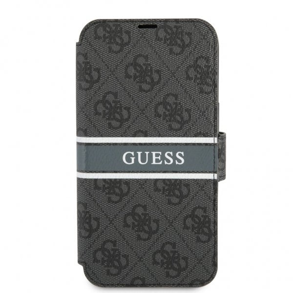 Guess iPhone 13 Pro Fodral Printed Stripe Grå