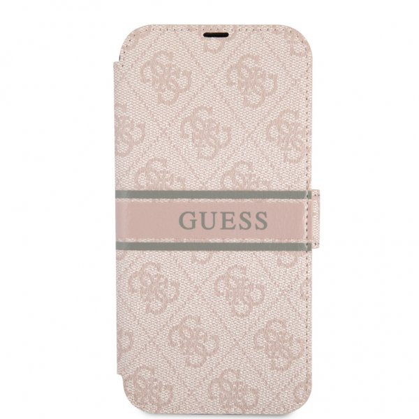 Guess iPhone 13 Pro Fodral Printed Stripe Rosa