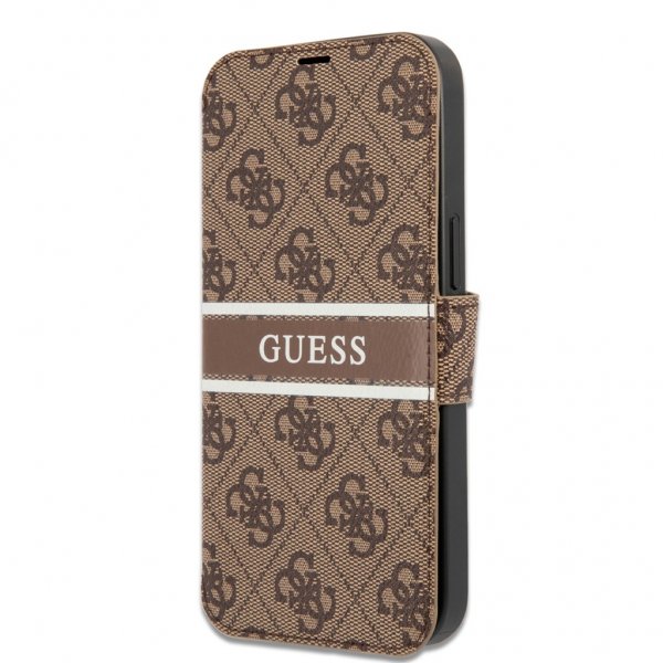 Guess iPhone 13 Fodral Printed Stripe Brun