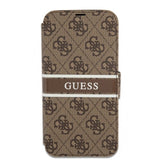 Guess iPhone 13 Mini Fodral Printed Stripe Brun