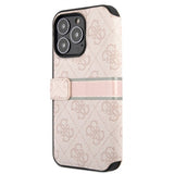 Guess iPhone 13 Pro Max Fodral Printed Stripe Rosa